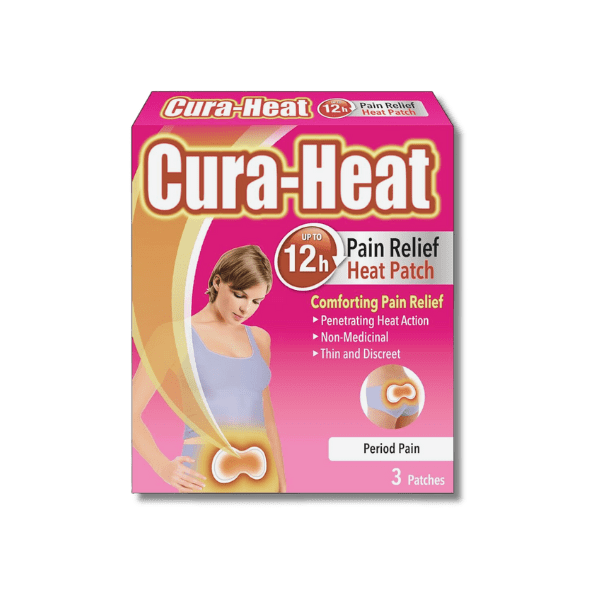 Cura-Heat Period Pain Pads 3 Patches