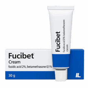 Box of Fucibet Cream for infected eczema or dermatitis