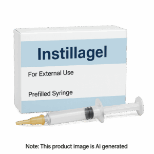 Instillagel sterile gel syringe containing lidocaine and antiseptic