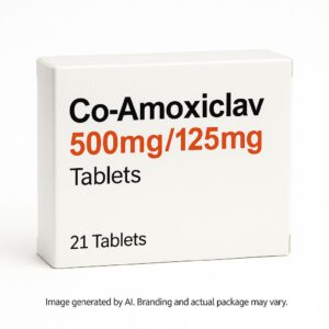 Co-Amoxiclav 500mg125mg Tablets Box