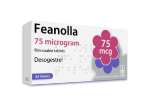 Box of Feanolla Tablets used for contraception